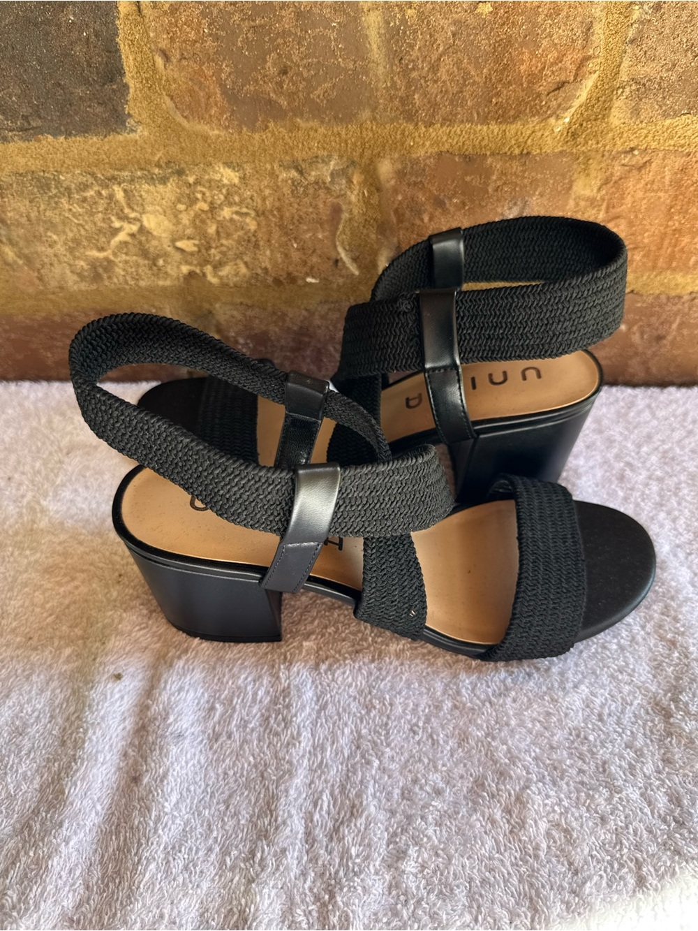 Unisa Black Braided Ankle-Strap Sandals - Picture 2 of 5